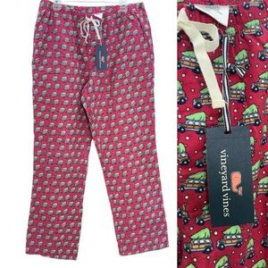 NEW Vineyard Vines Men’s Flannel Holiday Christmas PJ Lounge Pants, Size Large